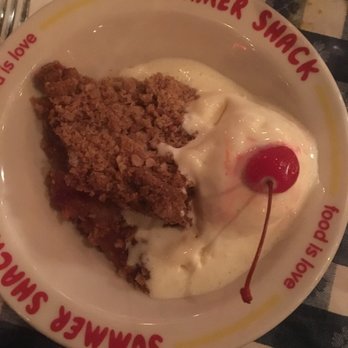 Summer Shack - Boston - peach and mixed berries crisp with vanilla ice cream - Seafood Near Me - Boston, Massachusetts Summer Shack - Boston - peach and mixed berries crisp with vanilla ice cream - Seafood Near Me - Boston, Massachusetts