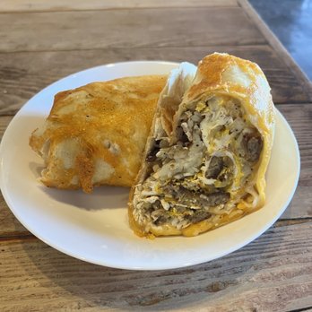 Cafe Aficionado - Burrito with sausage. - Coffee & Tea Near Me - Los Angeles, California
