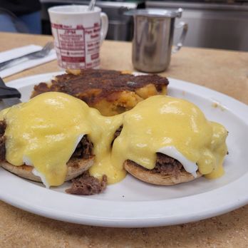 Chuck Wagon Restaurant - two eggs benedicts on a plate - Diners Near Me - Ellington, Connecticut