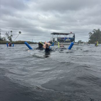 Bird's Underwater - The boat and snorkelers - Diving Near Me - Crystal River, Florida