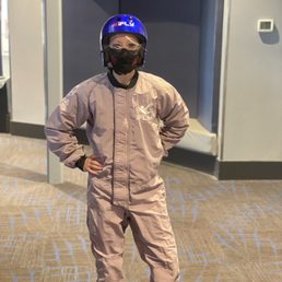 Me preparing to head into the tunnel