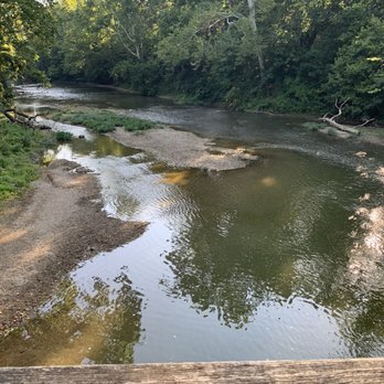 Riley Park - Delphi - View east from bridge of Deer Creek - Parks Near Me - Delphi, Indiana