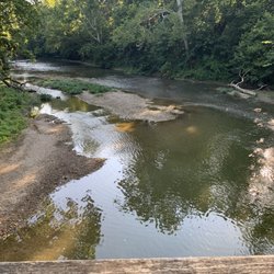 Riley Park - Delphi - View east from bridge of Deer Creek