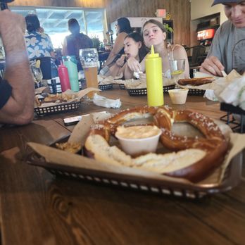 Stein&Wein - Giant soft Pretzel 10/10 - Wine Bars Near Me - Clearlake, California