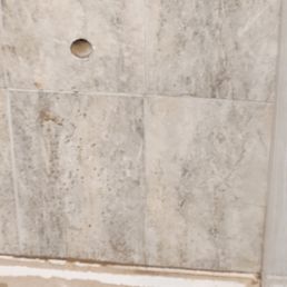 Cut hole for steam shower controls. Cut hole for steam shower controls.