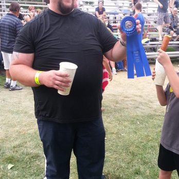 Carson City Fair - Saturday, August 1, 2015: corn dog eating contest winner. - Festivals Near Me - Carson City, Nevada Carson City Fair - Saturday, August 1, 2015: corn dog eating contest winner. - Festivals Near Me - Carson City, Nevada
