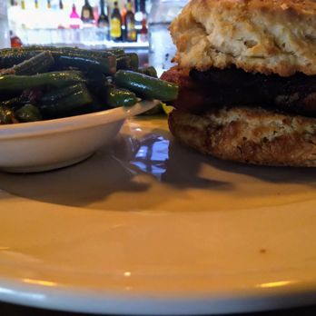Julep Kitchen & Bar - Chicken Biscuit Sandwich + Green Beans - Barbeque Near Me - Annapolis, Maryland Julep Kitchen & Bar - Chicken Biscuit Sandwich + Green Beans - Barbeque Near Me - Annapolis, Maryland