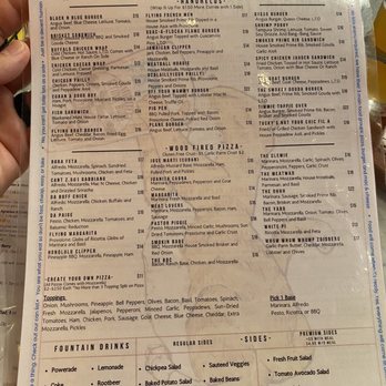 Flying Boat Tap Room - "Rear" menu - Pizza Near Me - Ocala, Florida Flying Boat Tap Room - "Rear" menu - Pizza Near Me - Ocala, Florida