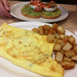 Avocado toast and spinach and mozzarella omelet!