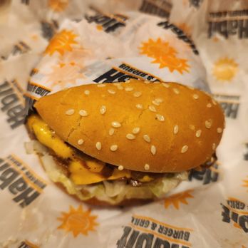 Habit Burger & Grill - Char Burger with Cheese, wrapped so you can easily hold it while eating - Burgers Near Me - Cupertino, California Habit Burger & Grill - Char Burger with Cheese, wrapped so you can easily hold it while eating - Burgers Near Me - Cupertino, California