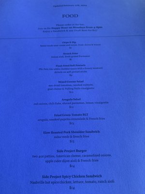 Menu photo 7 Side Project Brewing Maplewood, MO