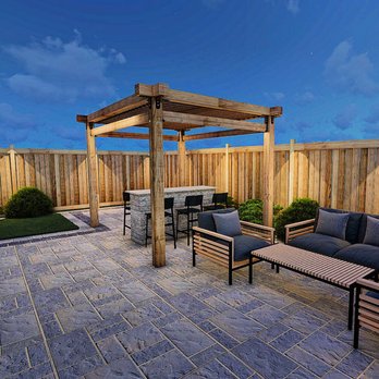 Milton Stone - patio with a grill and seating area - Landscaping Near Me - Oakville, Ontario Milton Stone - patio with a grill and seating area - Landscaping Near Me - Oakville, Ontario