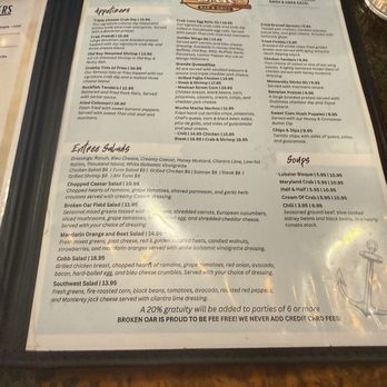 The Broken Oar - Menu - American Near Me - Glen Burnie, Maryland The Broken Oar - Menu - American Near Me - Glen Burnie, Maryland