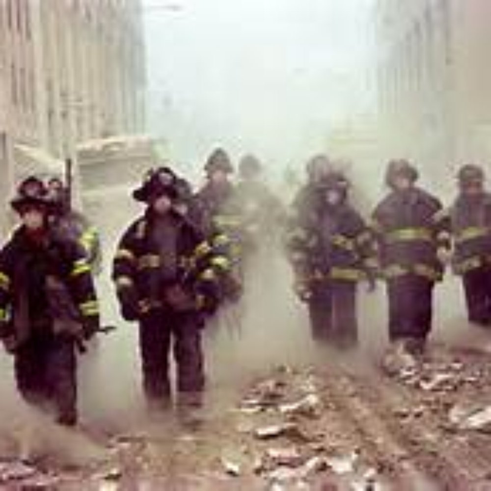 Indiana 9/11 Memorial - Image of firefighters approaching Twin Towers - Landmarks & Historical Buildings Near Me - Indianapolis, Indiana Indiana 9/11 Memorial - Image of firefighters approaching Twin Towers - Landmarks & Historical Buildings Near Me - Indianapolis, Indiana