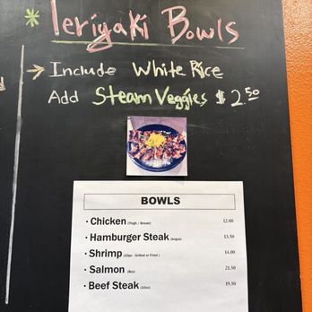 Wacky Grill - Menu board as of 8/18/26 - Asian Fusion Near Me - Los Angeles, California
