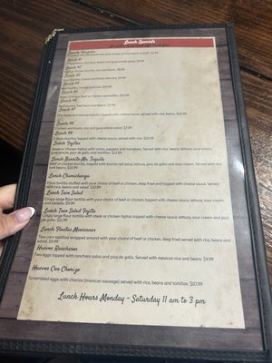 Menu photo 8 Mr Tequila Eldon, MO