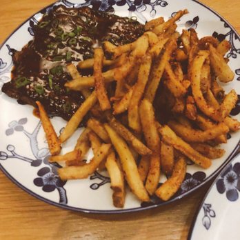 Yellowbelly - Wagyu Skirt Steak, Korean BBQ Sauce, Fries - New American Near Me - St. Louis, Missouri Yellowbelly - Wagyu Skirt Steak, Korean BBQ Sauce, Fries - New American Near Me - St. Louis, Missouri
