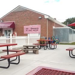American Creamery - Outside from seating area.