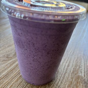 Vibe Healthy Eats - Purple butter PB smoothie. Didn't dig it. I tasted no PB. - Juice Bars & Smoothies Near Me - Folsom, California