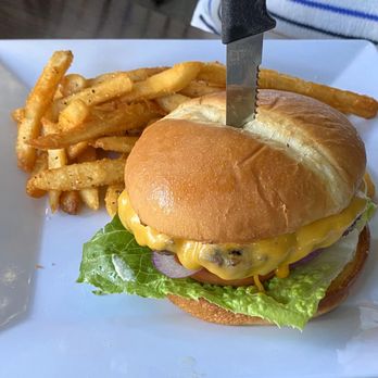 Cairde Public House Bar & Restaurant - Burger - no sign of pink there. Cool your fingers down by touching the fries. - Bars Near Me - Seattle, Washington Cairde Public House Bar & Restaurant - Burger - no sign of pink there. Cool your fingers down by touching the fries. - Bars Near Me - Seattle, Washington