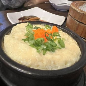 Kuni Sashimi House - Geyran jjim. Like egg soufflé,  steaming hot, delicate, delightful. - Korean Near Me - Buena Park, California