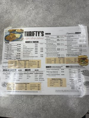 Menu photo 1 Thrifty's Clyde, TX