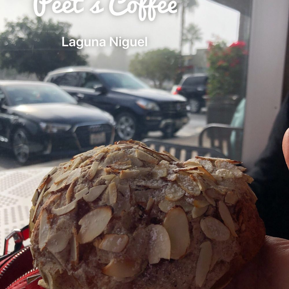 Peet's Coffee - Warm almond croissant! & marine layer in the background - Coffee & Tea Near Me - Laguna Niguel, California Peet's Coffee - Warm almond croissant! & marine layer in the background - Coffee & Tea Near Me - Laguna Niguel, California