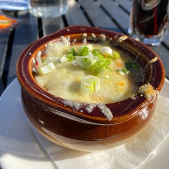 Bear Branch Tavern - French onion soup (cools too fast outside) - New American Near Me - Vienna, Virginia