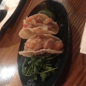 JINYA Ramen Bar - Murray - Salmon poke mini taco - Ramen Near Me - Murray, Utah JINYA Ramen Bar - Murray - Salmon poke mini taco - Ramen Near Me - Murray, Utah