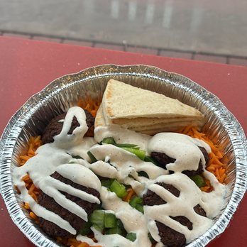 The Halal Guys - Falafel platter - Halal Near Me - Teterboro, New Jersey The Halal Guys - Falafel platter - Halal Near Me - Teterboro, New Jersey