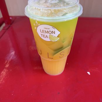 Tea Pulse - Orange Jasmine Lemon Fruit Tea Jumbo 茉香柠檬果茶超级杯 - Bubble Tea Near Me - New York, New York Tea Pulse - Orange Jasmine Lemon Fruit Tea Jumbo 茉香柠檬果茶超级杯 - Bubble Tea Near Me - New York, New York