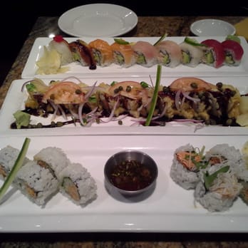 Amakara - Rainbow (top), Fried Philadelphia (middle), Fish Foie Gras (bottom) - Sushi Bars Near Me - Dublin, California Amakara - Rainbow (top), Fried Philadelphia (middle), Fish Foie Gras (bottom) - Sushi Bars Near Me - Dublin, California