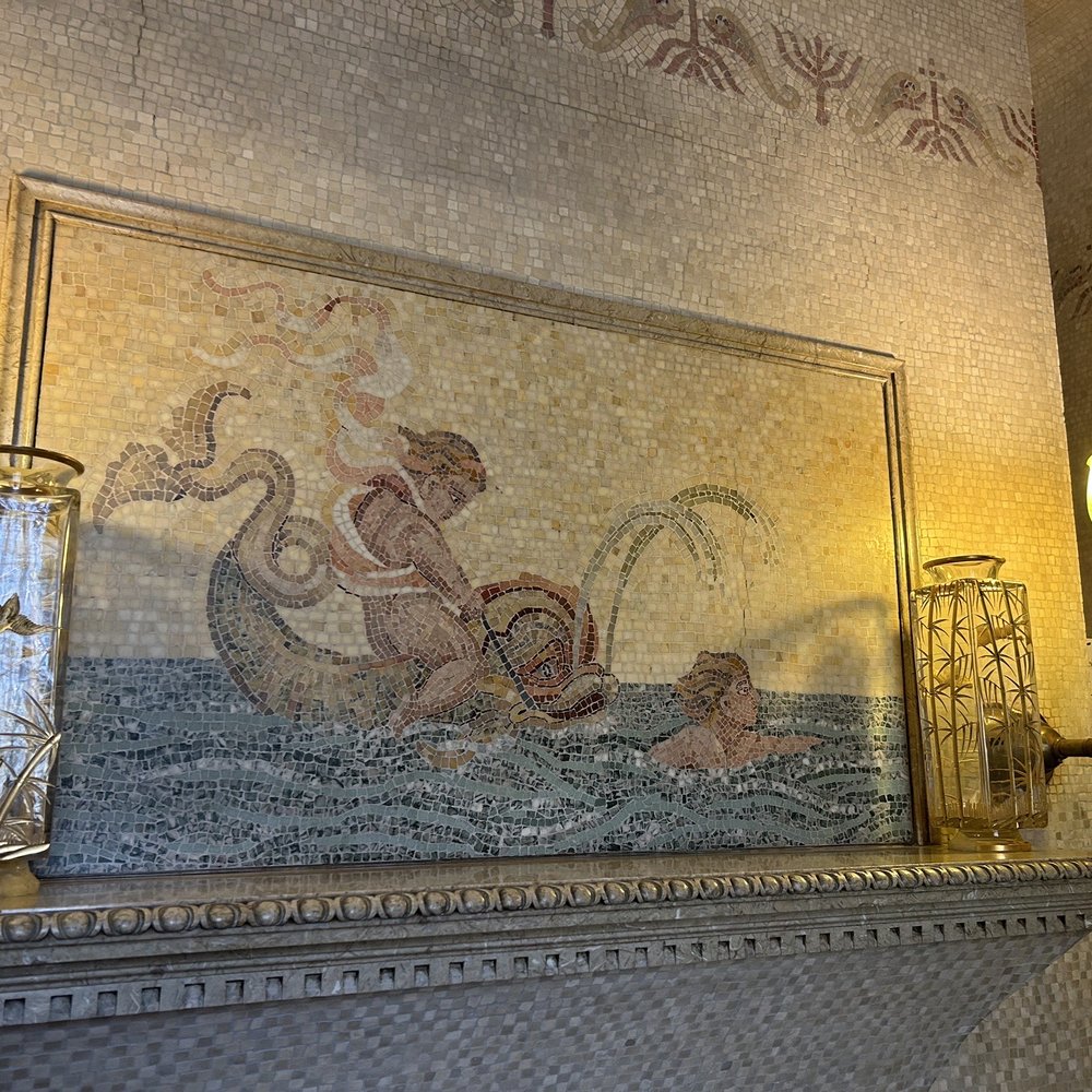 Evergreen Museum & Library - Intricate mosaic in one of the upstairs bathrooms - Museums Near Me - Baltimore, Maryland Evergreen Museum & Library - Intricate mosaic in one of the upstairs bathrooms - Museums Near Me - Baltimore, Maryland