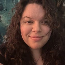 A Cut Above Paradise - Me a couple hours after the perm and me thinking it's still OK? Even though a giant section of it was already straight.