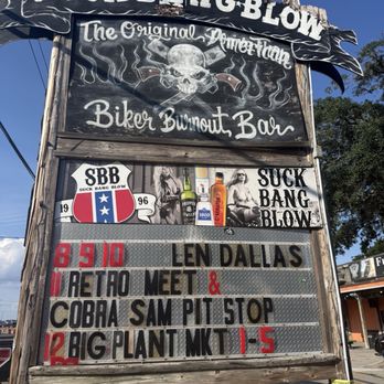Suck Bang Blow - Sign out front - Dive Bars Near Me - Murrells Inlet, South Carolina Suck Bang Blow - Sign out front - Dive Bars Near Me - Murrells Inlet, South Carolina
