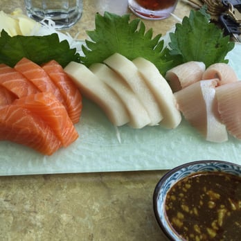 Ikiiki - Salmon, escolar and yellow tail sashimi! - Japanese Near Me - Seattle, Washington