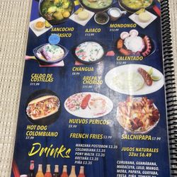 Sabor de Sanchez - Menu