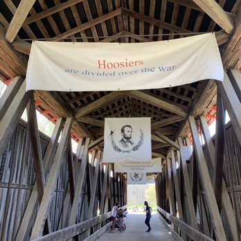 Conner Prairie - Covered bridge into the Civil War area - Museums Near Me - Fishers, Indiana
