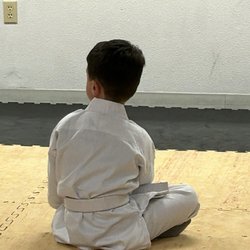 Blessner's Tae Kwon DO - Butterfly stretch before class