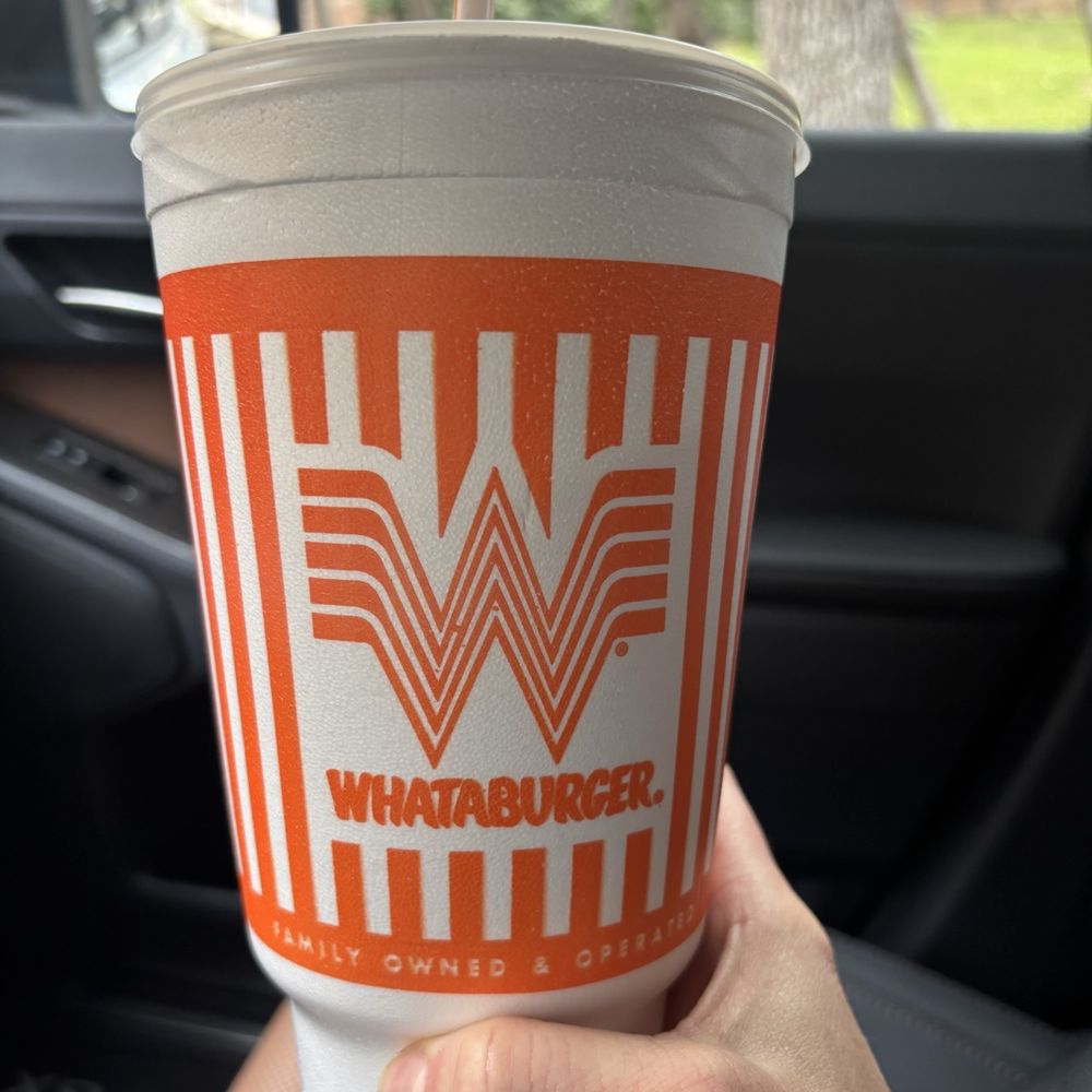 Whataburger - Large Drink - Burgers Near Me - San Antonio, Texas Whataburger - Large Drink - Burgers Near Me - San Antonio, Texas