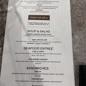The Cook & The Ox - Menu - Steakhouses Near Me - St Paul, Minnesota The Cook & The Ox - Menu - Steakhouses Near Me - St Paul, Minnesota