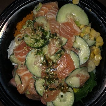 The Low-Key Poke Joint - Large Poke Bowl, Salmon, Bootea Rice (~$18 with tax) - Poke Near Me - Riverside, California The Low-Key Poke Joint - Large Poke Bowl, Salmon, Bootea Rice (~$18 with tax) - Poke Near Me - Riverside, California