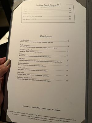 Menu photo 7 Sky Room Long Beach, CA