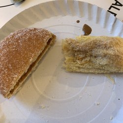 Ale-Hop Caffé - Doughnut and apple turnover.