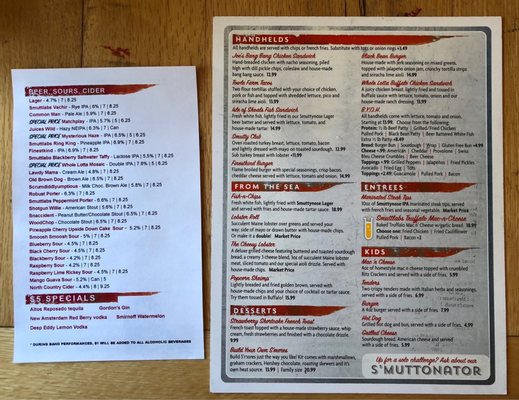 Menu photo 2 Restaurant at Smuttynose Hampton, NH