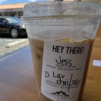 Coffee Nature - Lavender Chai Matcha Latte with Oatmilk - Coffee & Tea Near Me - Costa Mesa, California
