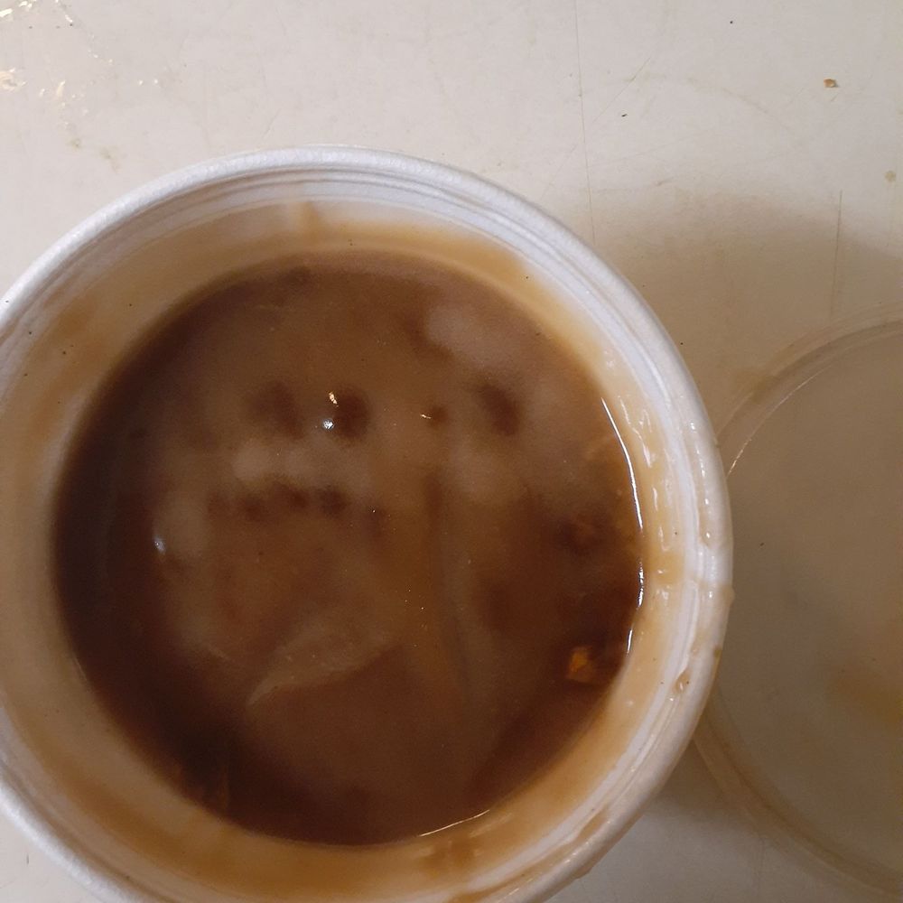 KFC - This the gravy that had floating items it. - Chicken Wings Near Me - Conyers, Georgia