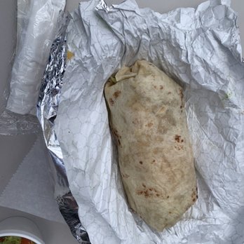 Border Grill Fresh-Mex - A lonely looking Chicago burrito. - Tacos Near Me - Orlando, Florida Border Grill Fresh-Mex - A lonely looking Chicago burrito. - Tacos Near Me - Orlando, Florida