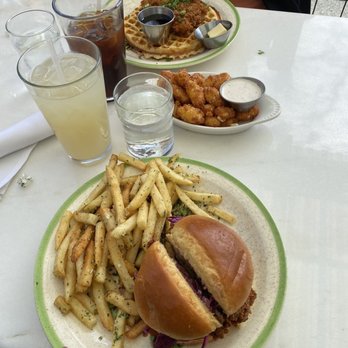 Provisions - Buttermilk Fried Chicken Sandwich, chicken and waffles, Cold Brew Cardamom Coffee, Lavender Lemonade, cheese curds! - Coffee & Tea Near Me - Vallejo, California Provisions - Buttermilk Fried Chicken Sandwich, chicken and waffles, Cold Brew Cardamom Coffee, Lavender Lemonade, cheese curds! - Coffee & Tea Near Me - Vallejo, California