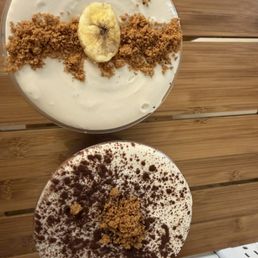 Midnight mocha cloud and banana cloud